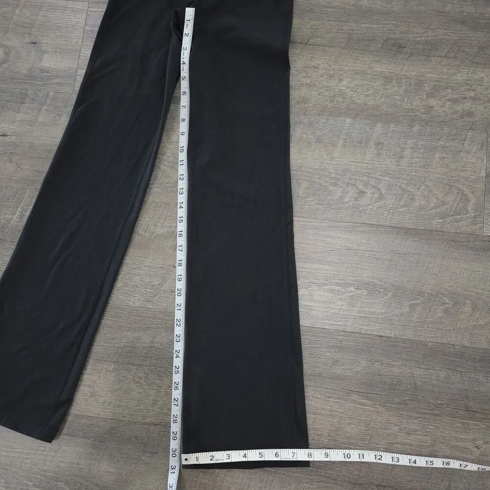 lululemon Astro Leggings lululemon Size 2 Black Crossover Waist Yoga Gym 31.5
